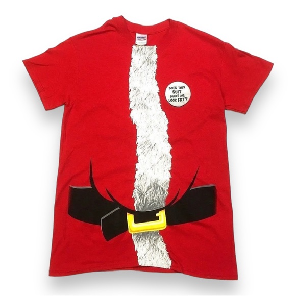 Gildan Other - Santa Suit T-Shirt Tee MENS SMALL (34-36) Funny Easy Costume Fancy Dress NWT